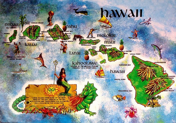 Carte de Hawaii